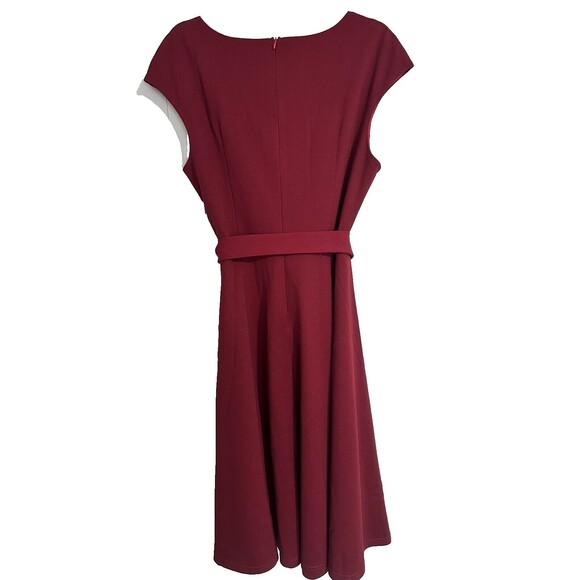 Women Size 2XL Dress Vintage Cocktail Tea Party Dress A-Line Summer Dress Red - Picture 6 of 16